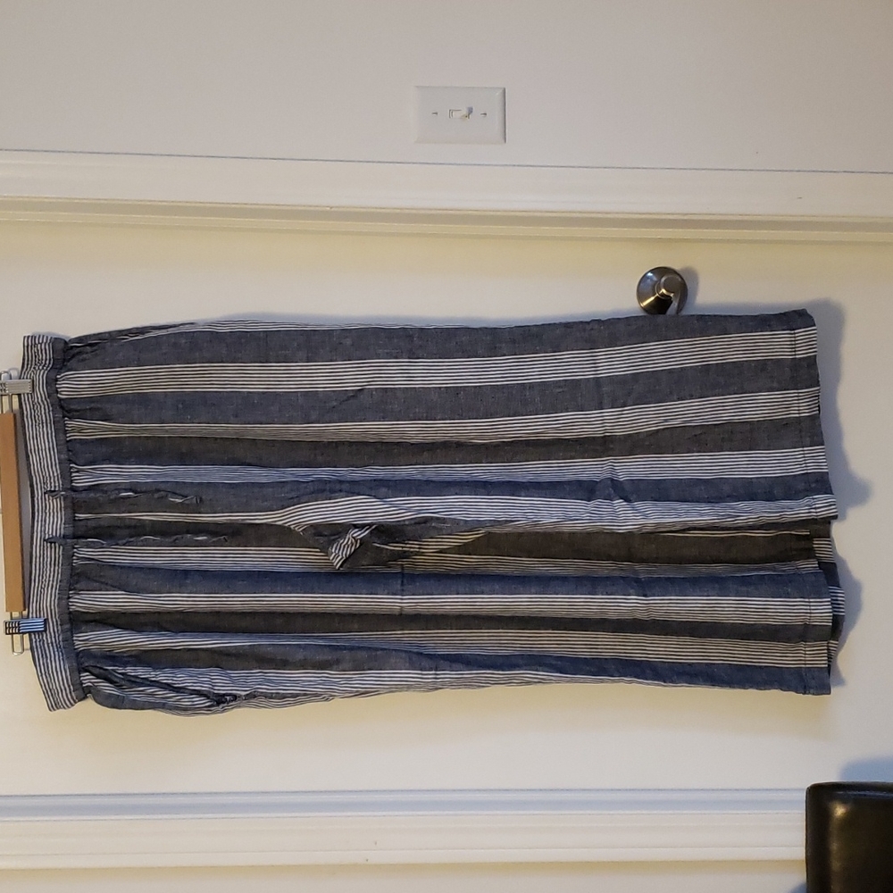 George Linen stripped pants xxl